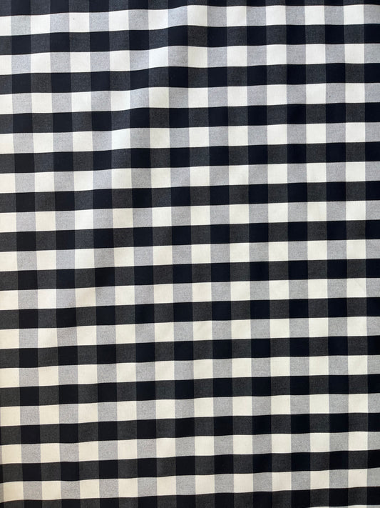 Black & White Plain Linen