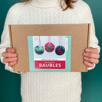 Needle Felting Kit - Christmas Baubles