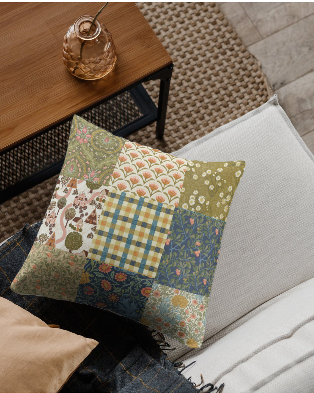 Wild Stitch Studio 9 Patch Cushion Cover Project Kit