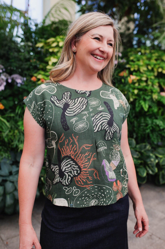 Spotted Quoll Sewing Pattern - Mini Pleat Top