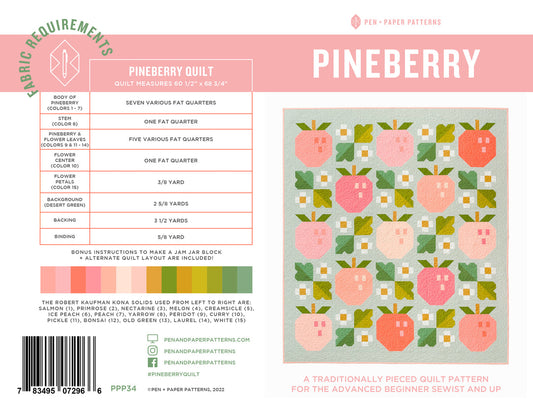 Pineberry Quilt Pattern - Pen + Paper Patterns