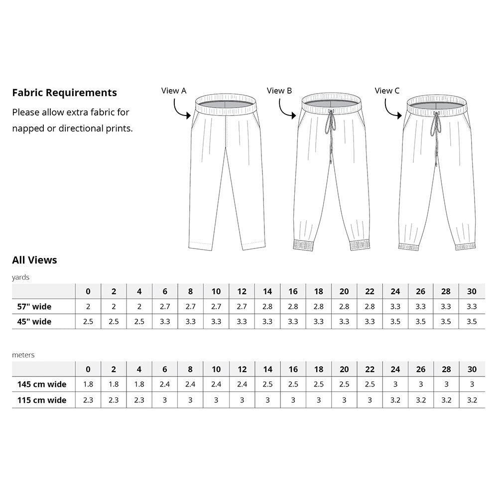 Helen's Closet Arden Pants PDF Sewing Pattern