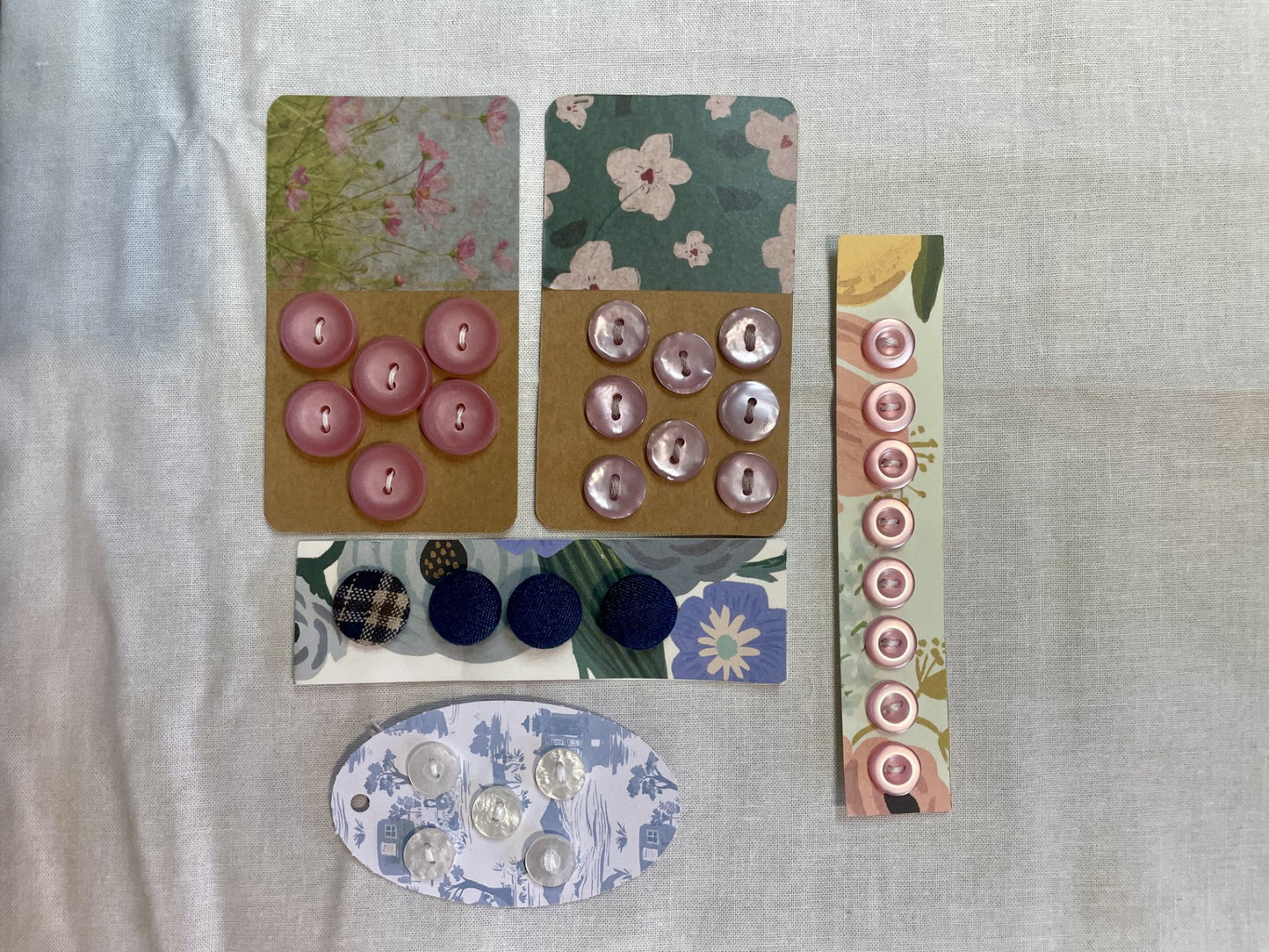 Five Button Cards