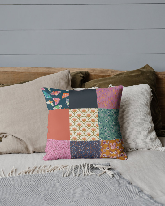 Wild Stitch Studio 9 Patch Cushion Cover - PDF Pattern
