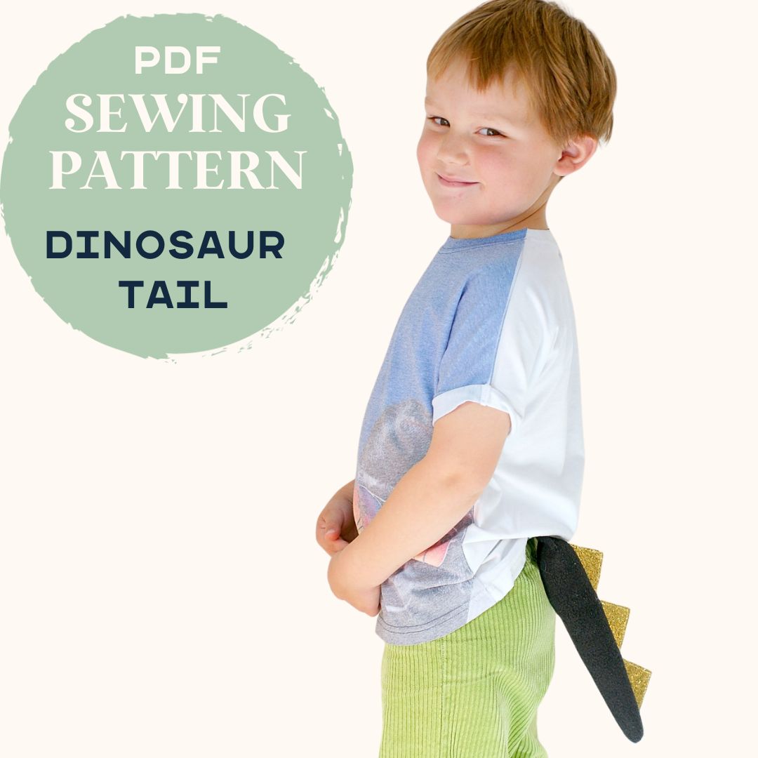 Sewing Pattern DInosaur Tail by Schooza Makes