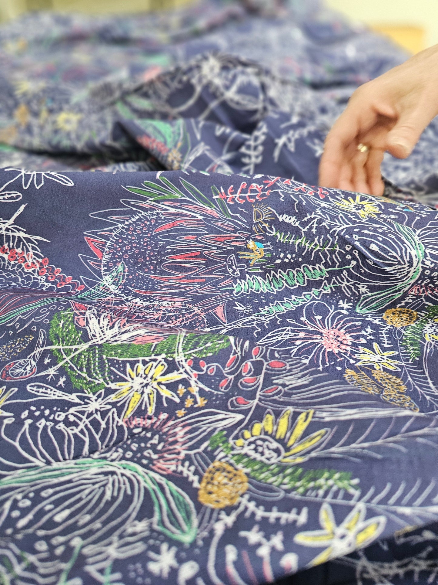 Spotted Quoll - Wildflowers Hemp / Linen