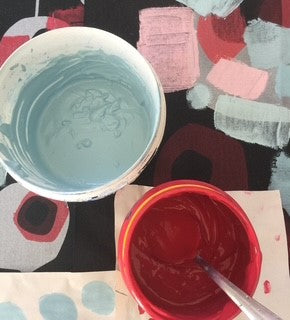Kid's Fabric Stencil Printing Workshop with textile artist Till Julien