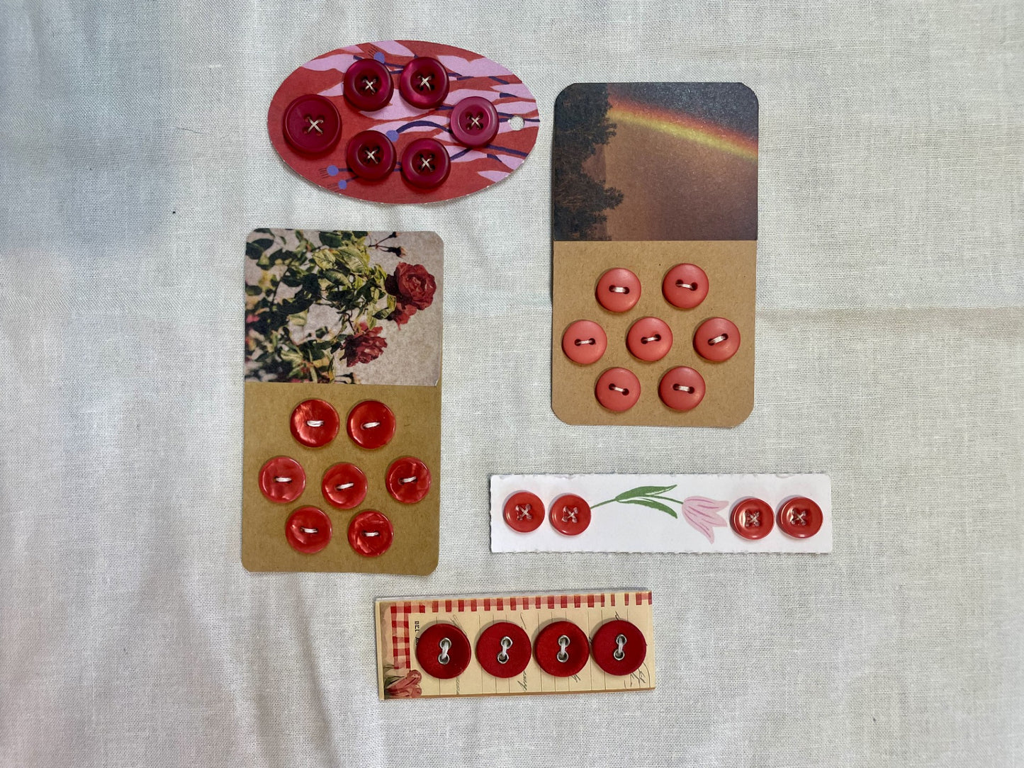 Five Button Cards